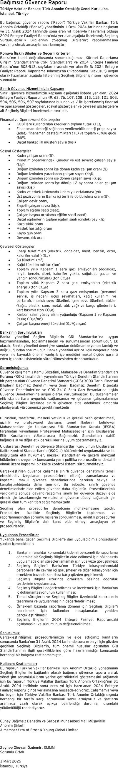 Bağımsız Güvence Beyanı