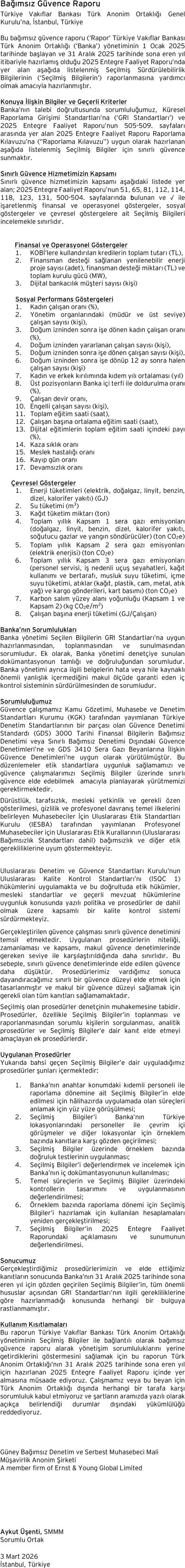 Bağımsız Güvence Beyanı